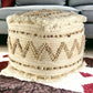 Beige Cotton Blend Ottoman By Homeroots | Ottomans | Modishstore - 2