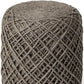 Brown Abstract Pouf Ottoman By Homeroots | Ottomans | Modishstore - 5