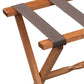 Hotel Light Walnut Folding Luggage Rack With 4 Straps By Homeroots | Nightstands | Modishstore - 5