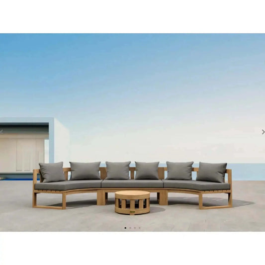 Circular Modular Deep Seating Set - SET-814 By Anderson Teak | Outdoor Sofas, Loveseats & Sectionals | Modishstore