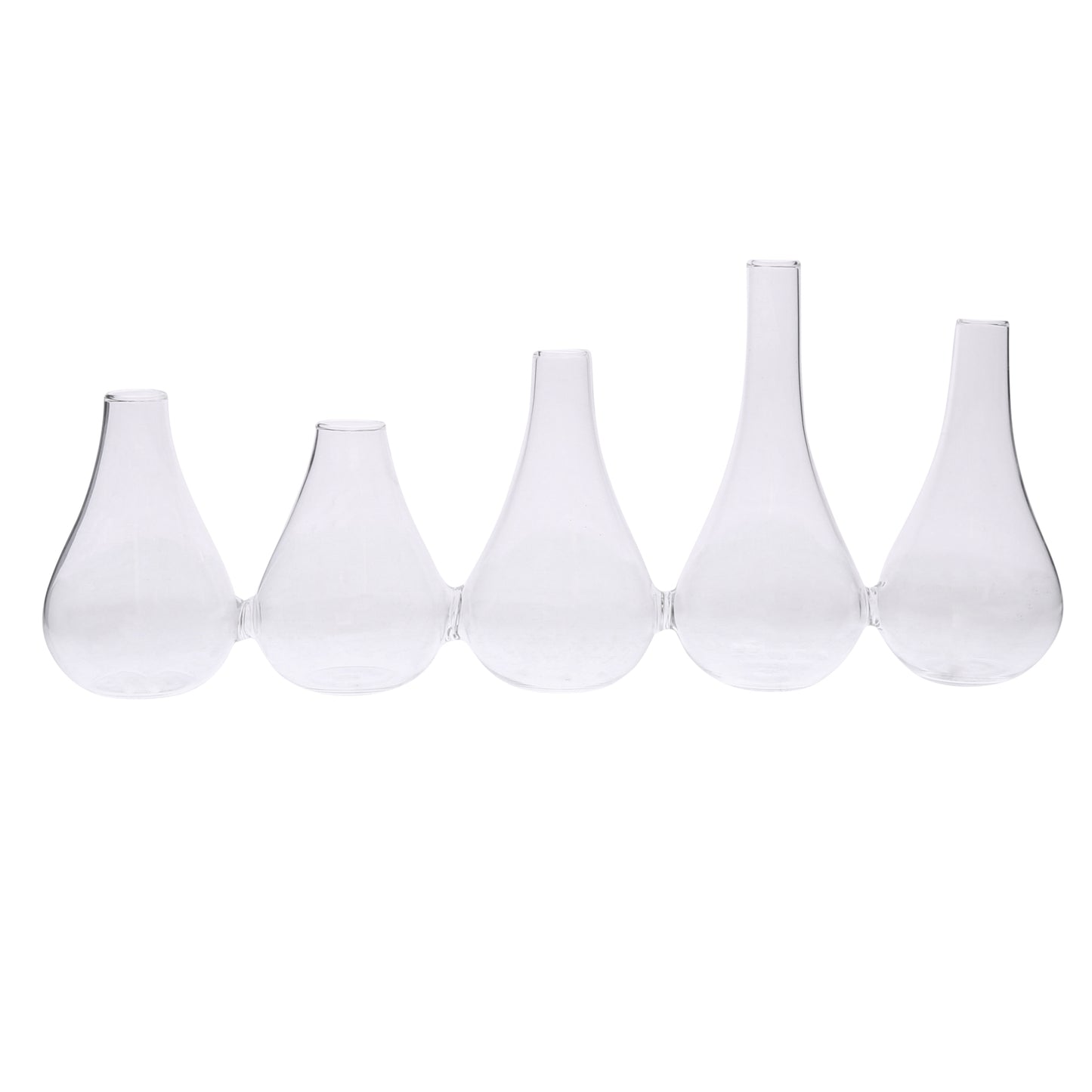 Quintet Glass Vase - Large Set Of 4 By HomArt | Vases | Modishstore - 3