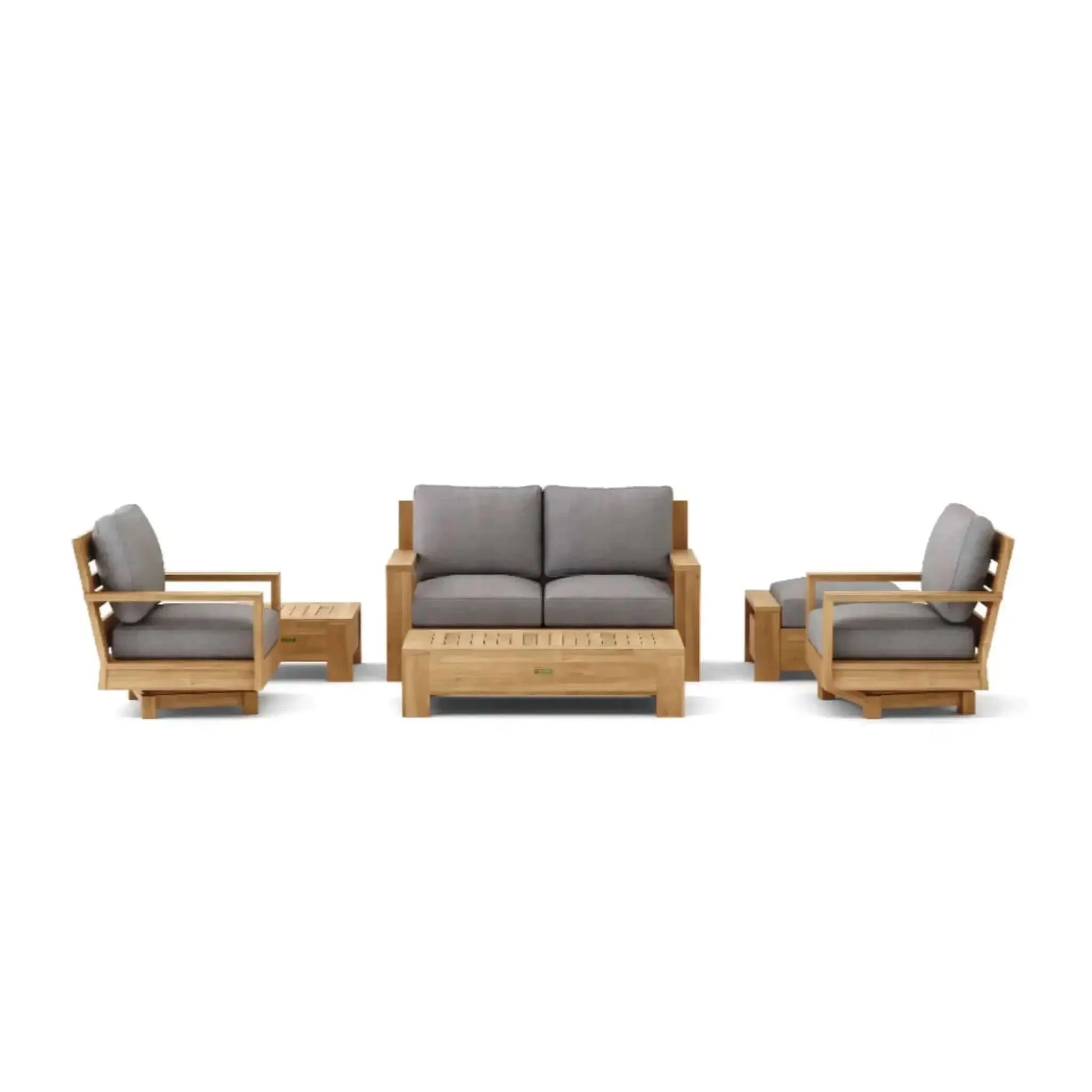 6-pc Madera Deep Seating - SET-525 By Anderson Teak | Outdoor Sofas, Loveseats & Sectionals | Modishstore - 2