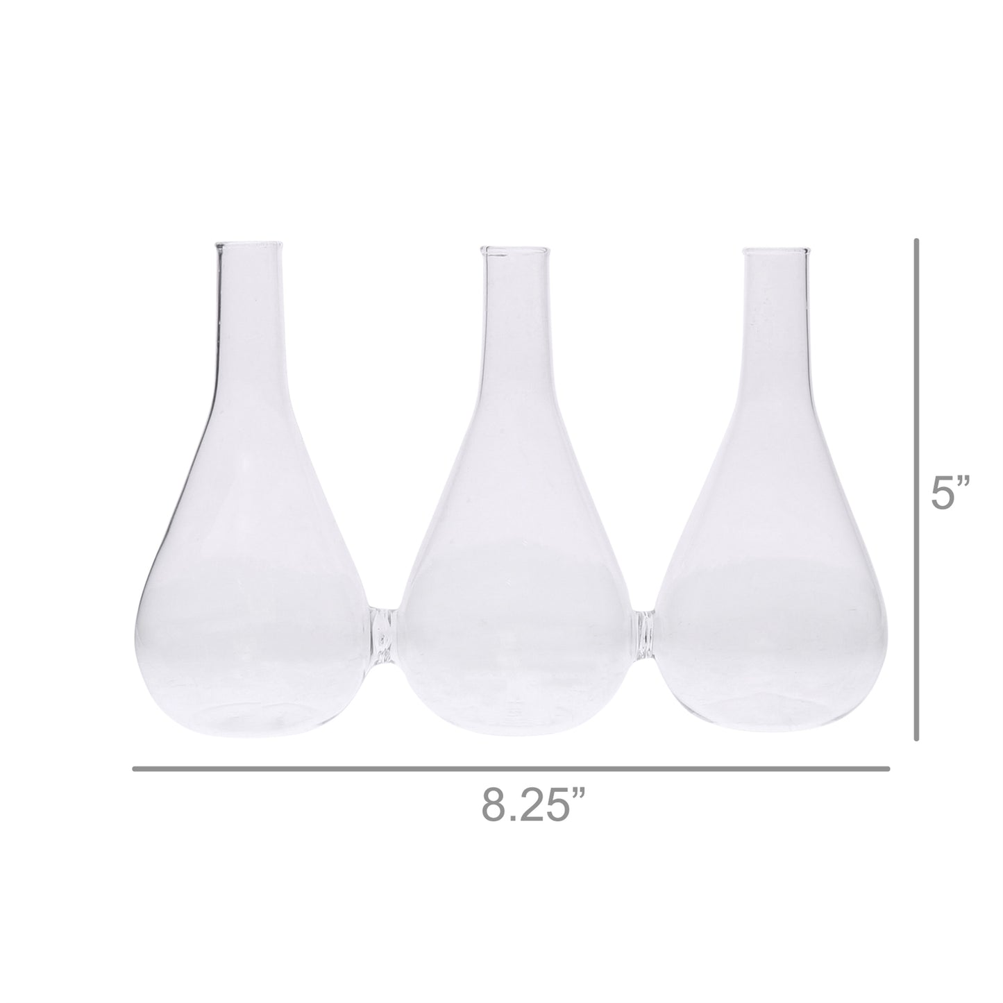 Trio Glass Vase Set Of 4 By HomArt | Vases | Modishstore - 5