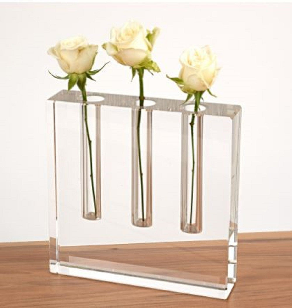 Clear Crystal Clear Square Table Vase By Homeroots | Vases | Modishstore - 5