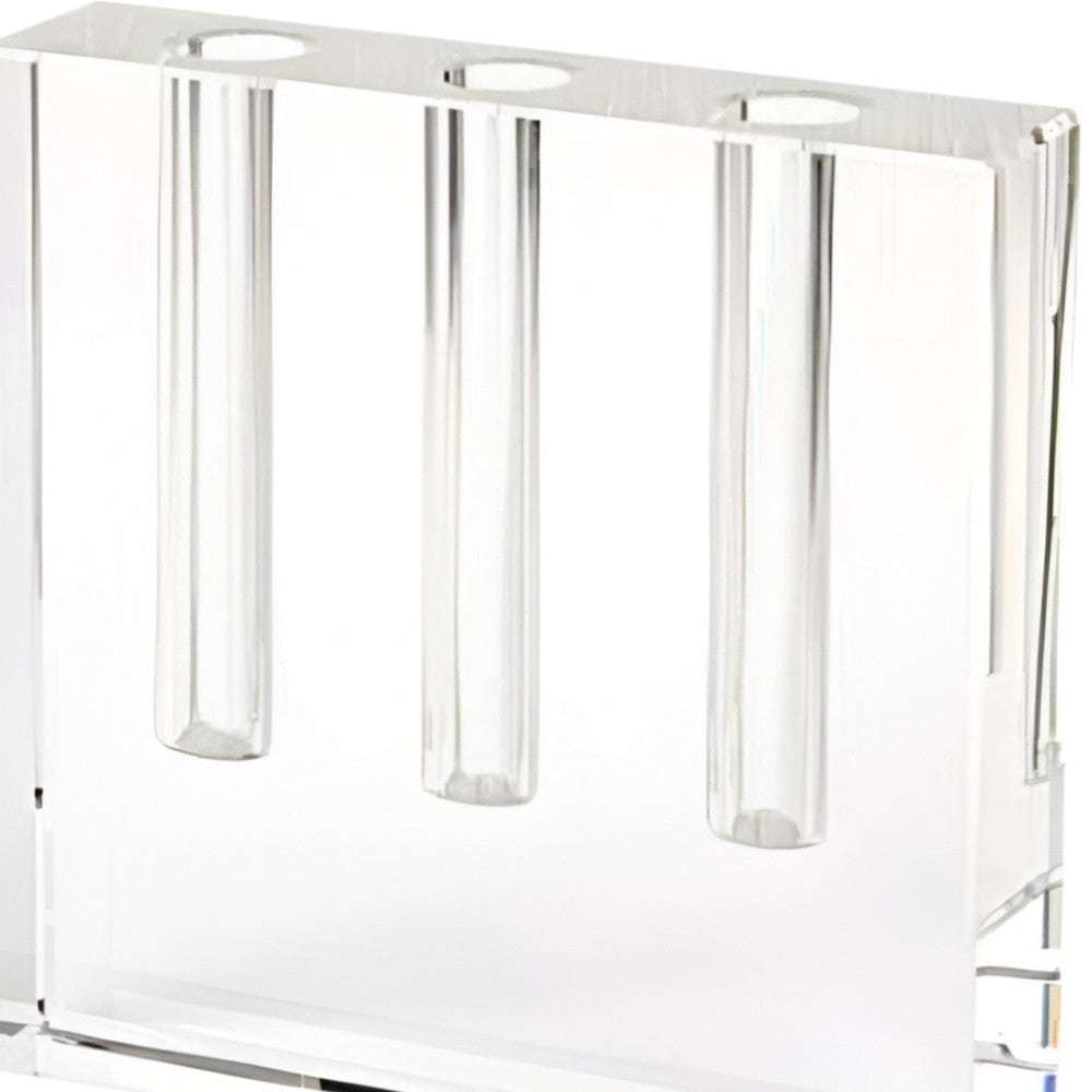Clear Crystal Clear Square Table Vase By Homeroots | Vases | Modishstore - 4