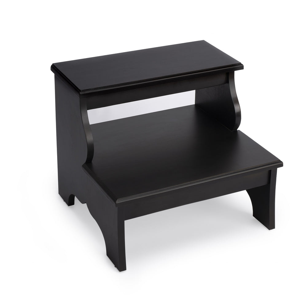 Dark Brown Wood Step Stool By Homeroots | Ottomans | Modishstore - 2