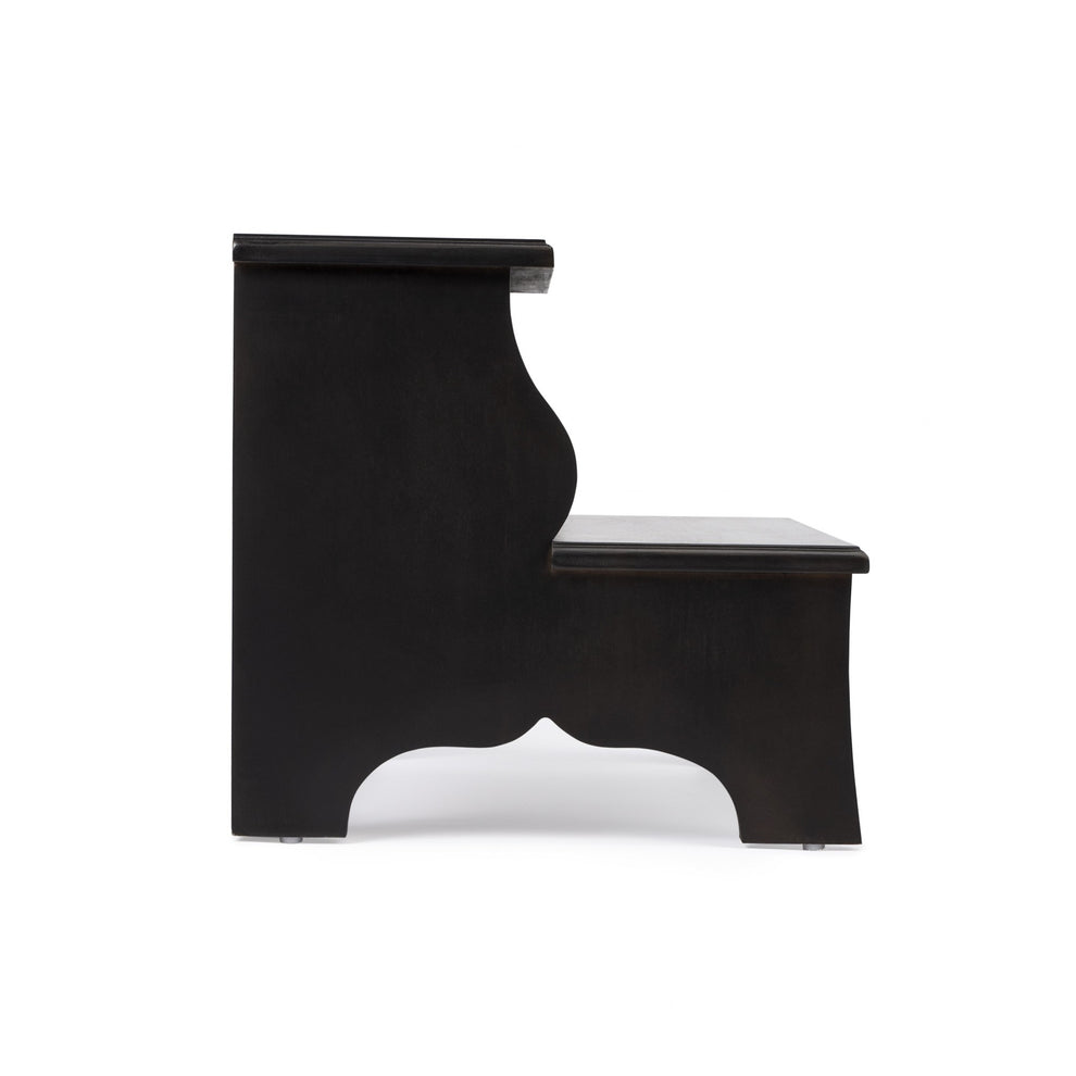 Dark Brown Wood Step Stool By Homeroots | Ottomans | Modishstore - 6