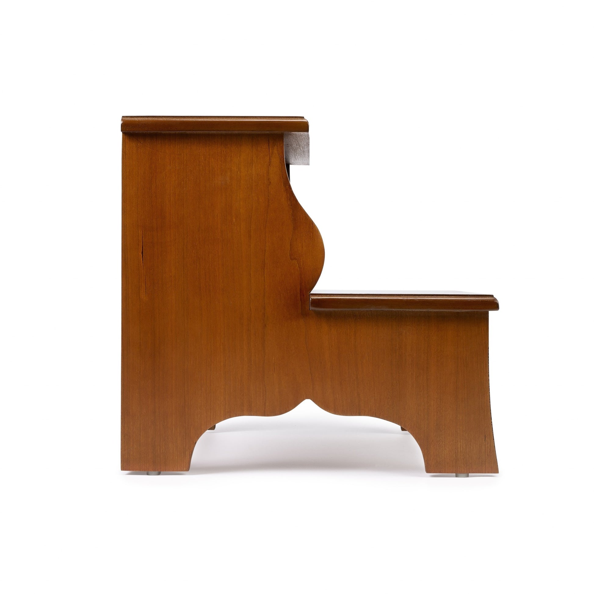 Brown Solid Wood and Solid and Manufactured Wood Backless Bar Chair By Homeroots | Bar Stools | Modishstore - 4