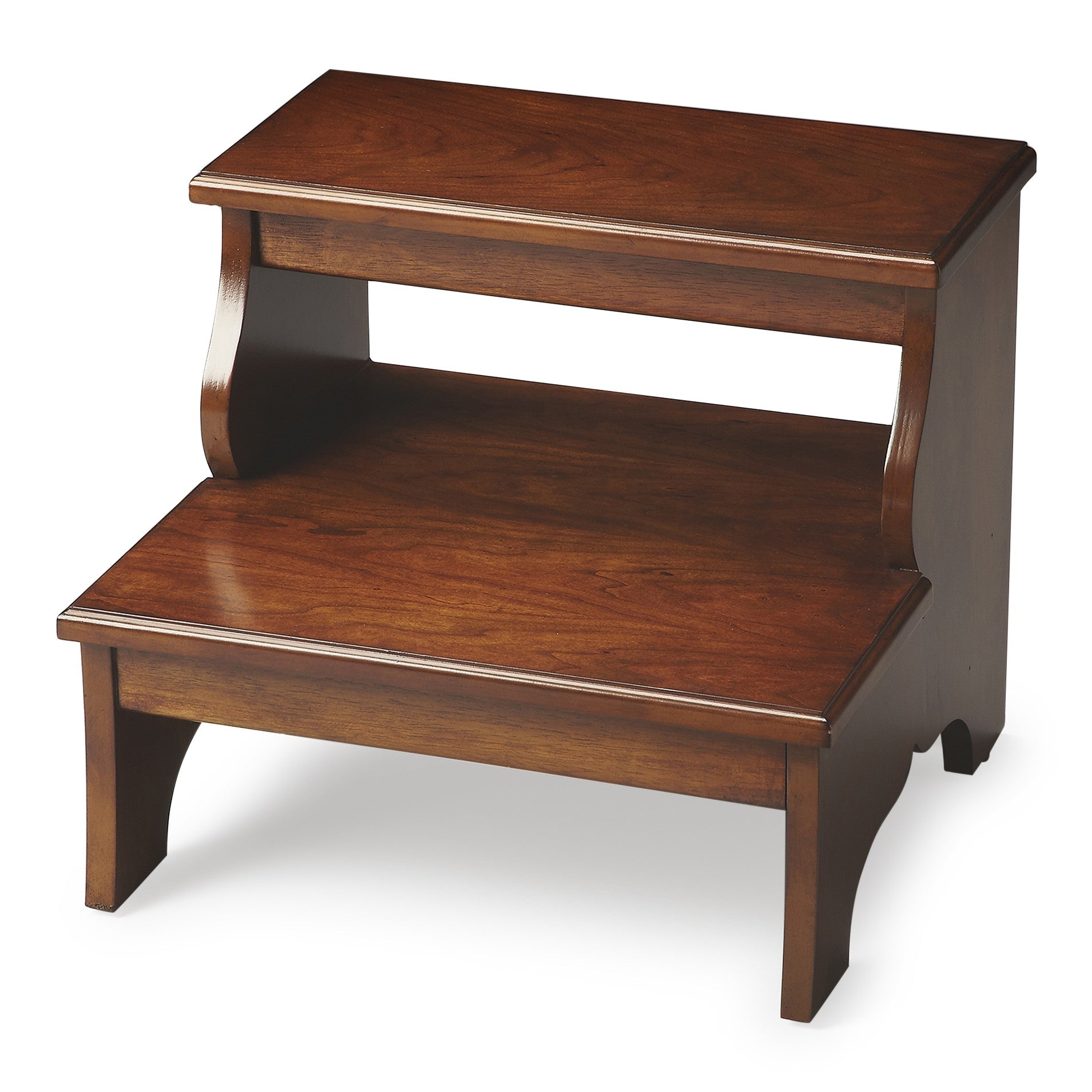 Brown Manufactured Wood Backless Bar Chair By Homeroots | Bar Stools | Modishstore - 1