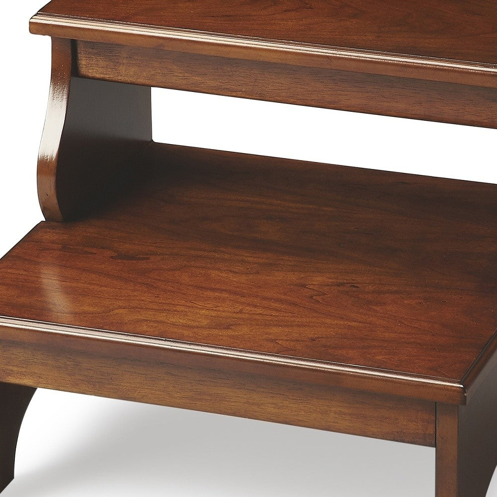 Brown Manufactured Wood Backless Bar Chair By Homeroots | Bar Stools | Modishstore - 4