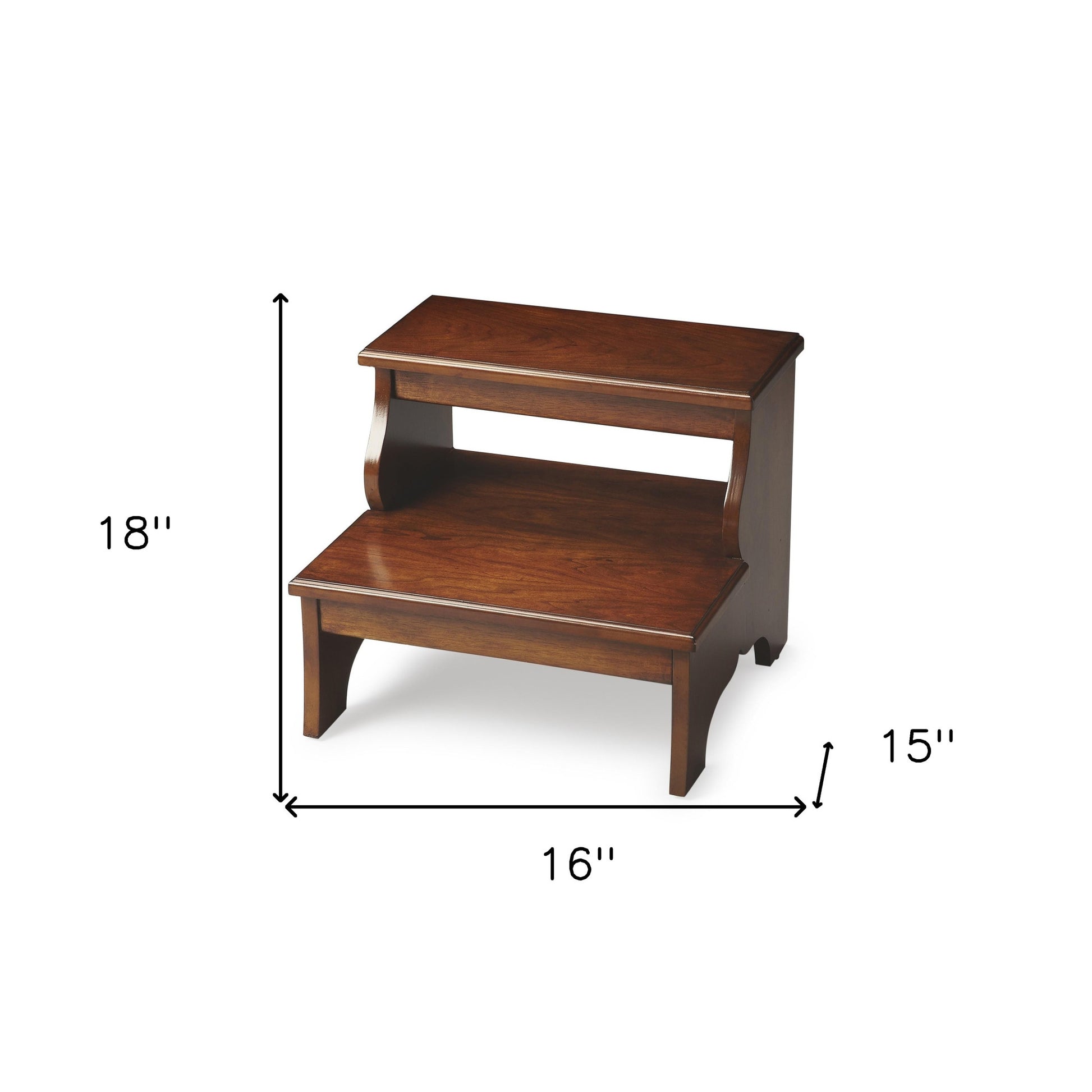 Brown Manufactured Wood Backless Bar Chair By Homeroots | Bar Stools | Modishstore - 8