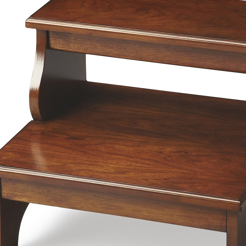 Brown Manufactured Wood Backless Bar Chair By Homeroots | Bar Stools | Modishstore - 5