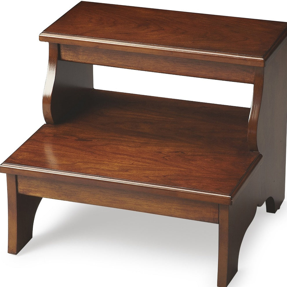 Brown Manufactured Wood Backless Bar Chair By Homeroots | Bar Stools | Modishstore - 6