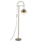 Bronze Steel Floor Lamp With Bronze Steel Globe Shade By Homeroots | Floor Lamps | Modishstore - 2