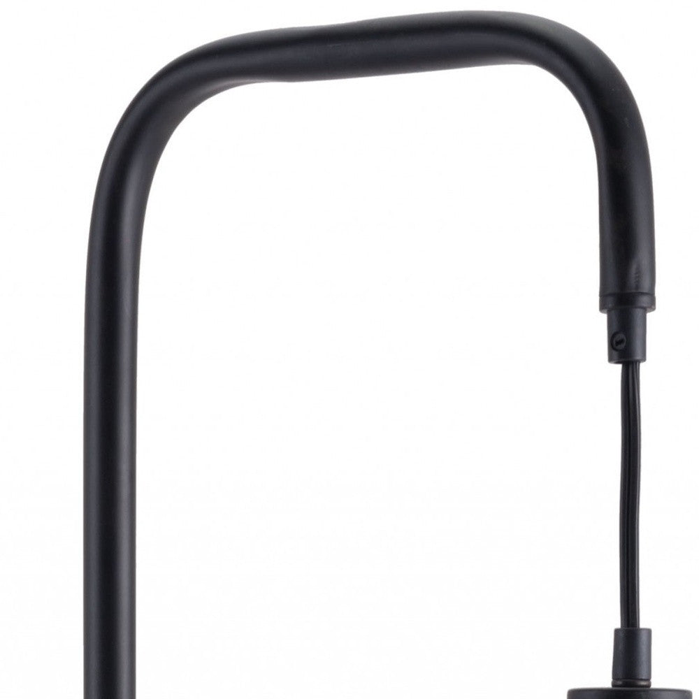 Black And White Marble And Steel LED Floor Lamp By Homeroots | Floor Lamps | Modishstore - 5