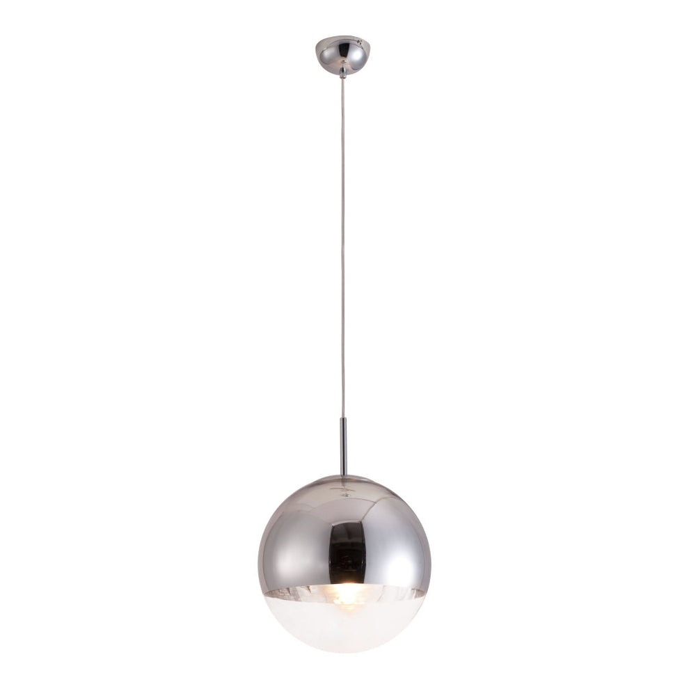 Silver Lantern Metal Dimmable Ceiling Light By Homeroots | Chandeliers | Modishstore - 3