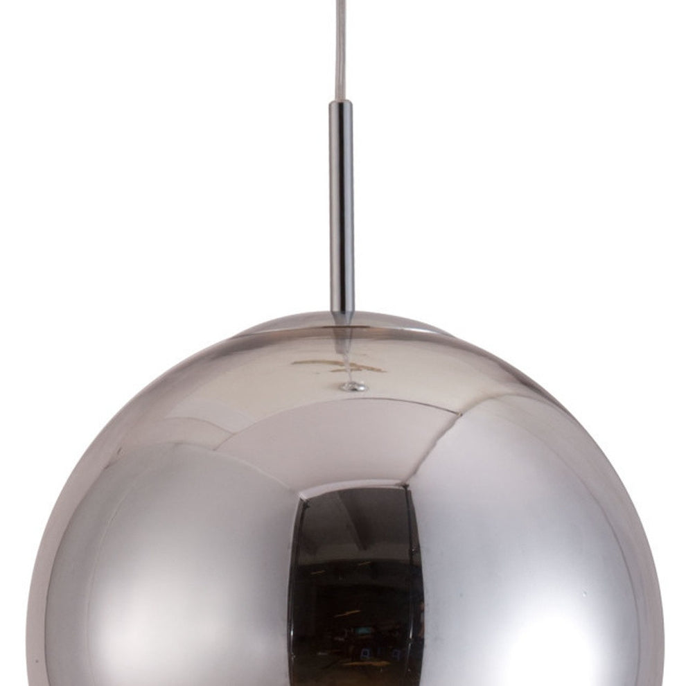Silver Lantern Metal Dimmable Ceiling Light By Homeroots | Chandeliers | Modishstore - 5