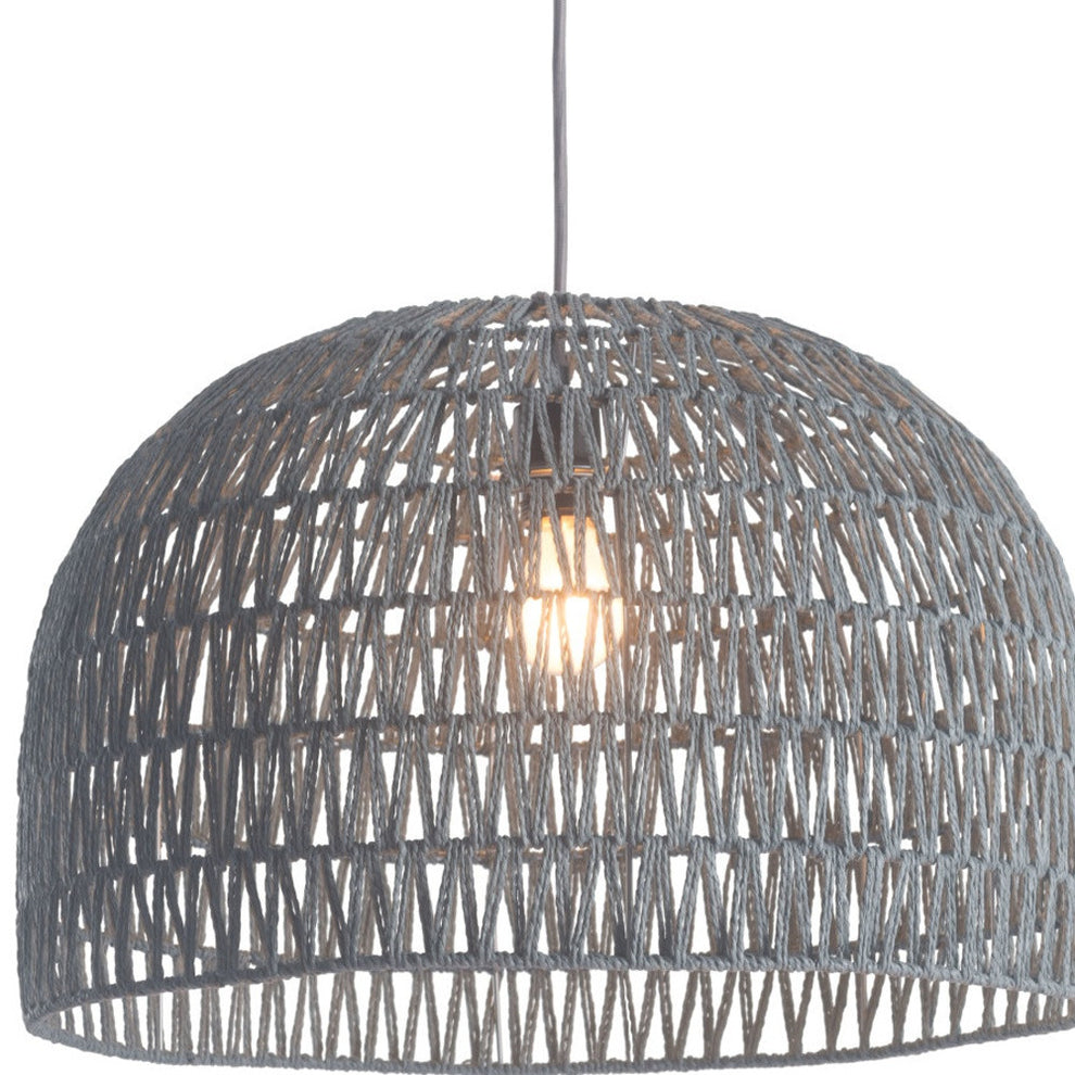 Gray Lantern Metal Dimmable Ceiling Light With Shades By Homeroots | Chandeliers | Modishstore - 5