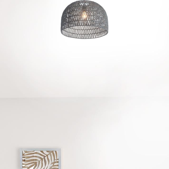 Gray Lantern Metal Dimmable Ceiling Light With Shades By Homeroots | Chandeliers | Modishstore - 6