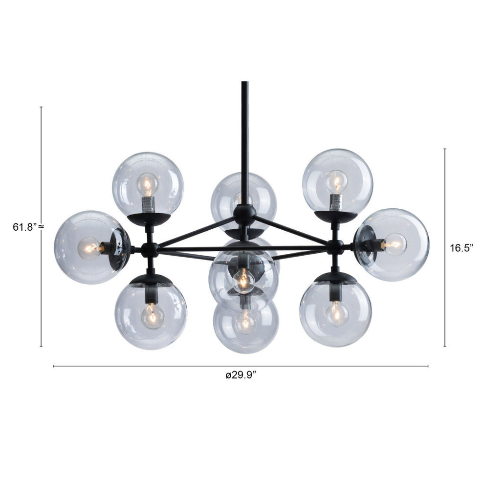 Abundant Ceiling Lamp Black By Homeroots | Chandeliers | Modishstore - 7