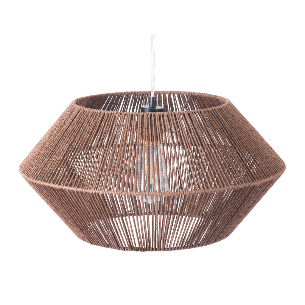 Brown Dashy Ceiling Lamp By Homeroots | Chandeliers | Modishstore - 4