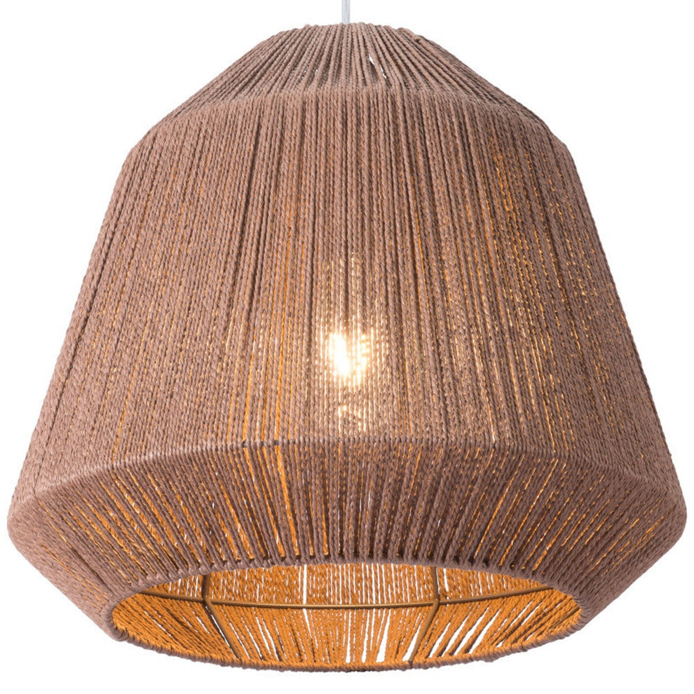 Brush Natural Ceiling Lamp By Homeroots | Chandeliers | Modishstore - 7