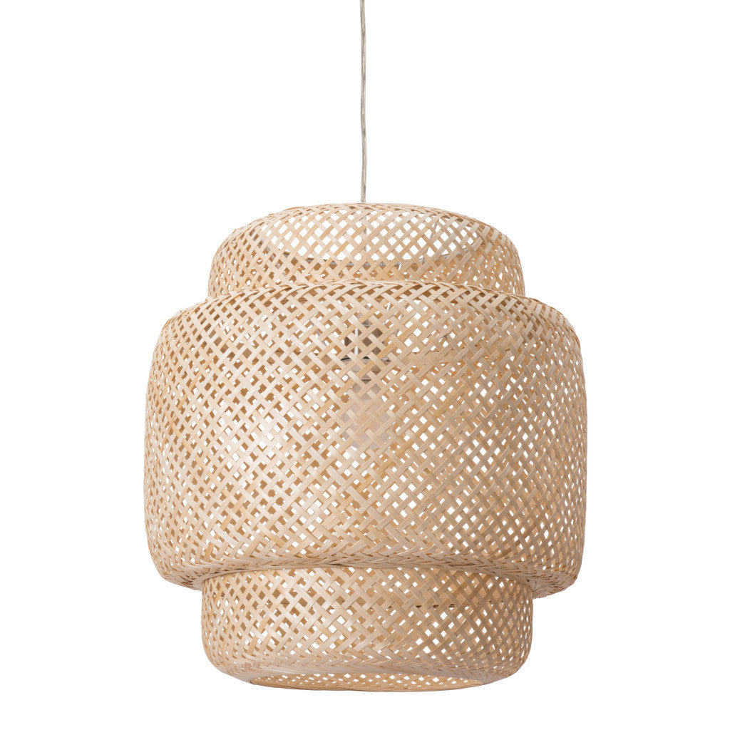 Natural Boho Weave Ceiling Lamp By Homeroots | Chandeliers | Modishstore - 2