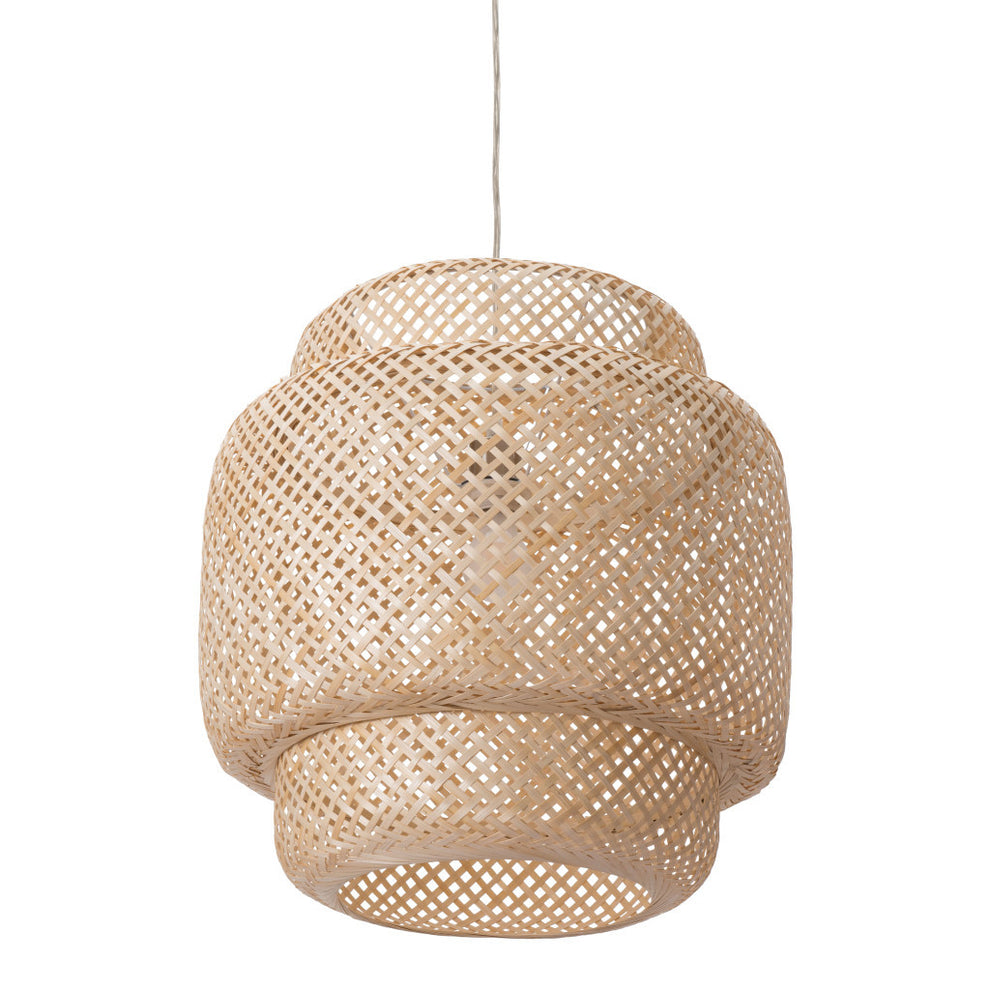 Natural Boho Weave Ceiling Lamp By Homeroots | Chandeliers | Modishstore - 4