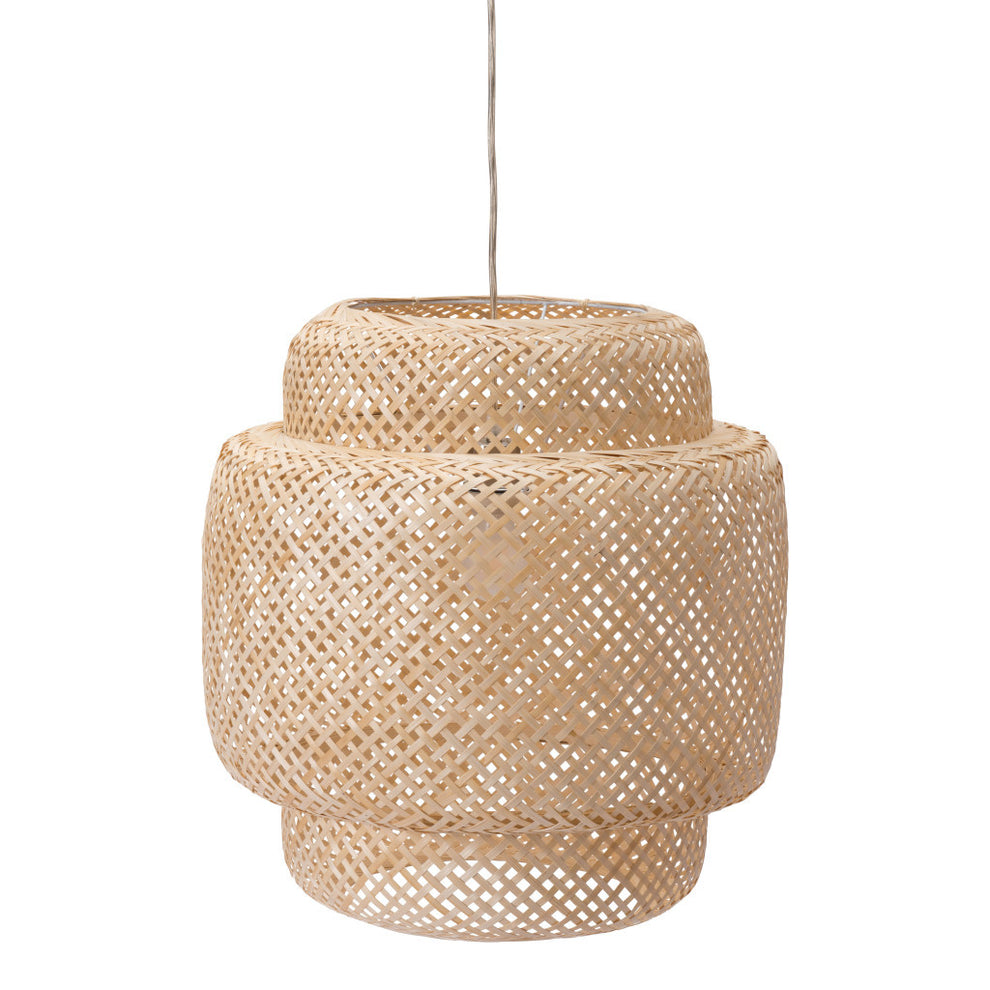 Natural Boho Weave Ceiling Lamp By Homeroots | Chandeliers | Modishstore - 5