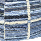 Blue Striped Square Pouf By Homeroots | Ottomans | Modishstore - 4