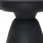 Black Solid Wood Round End Table By Homeroots | End Tables | Modishstore - 6