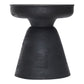 Black Solid Wood Round End Table By Homeroots | End Tables | Modishstore - 4