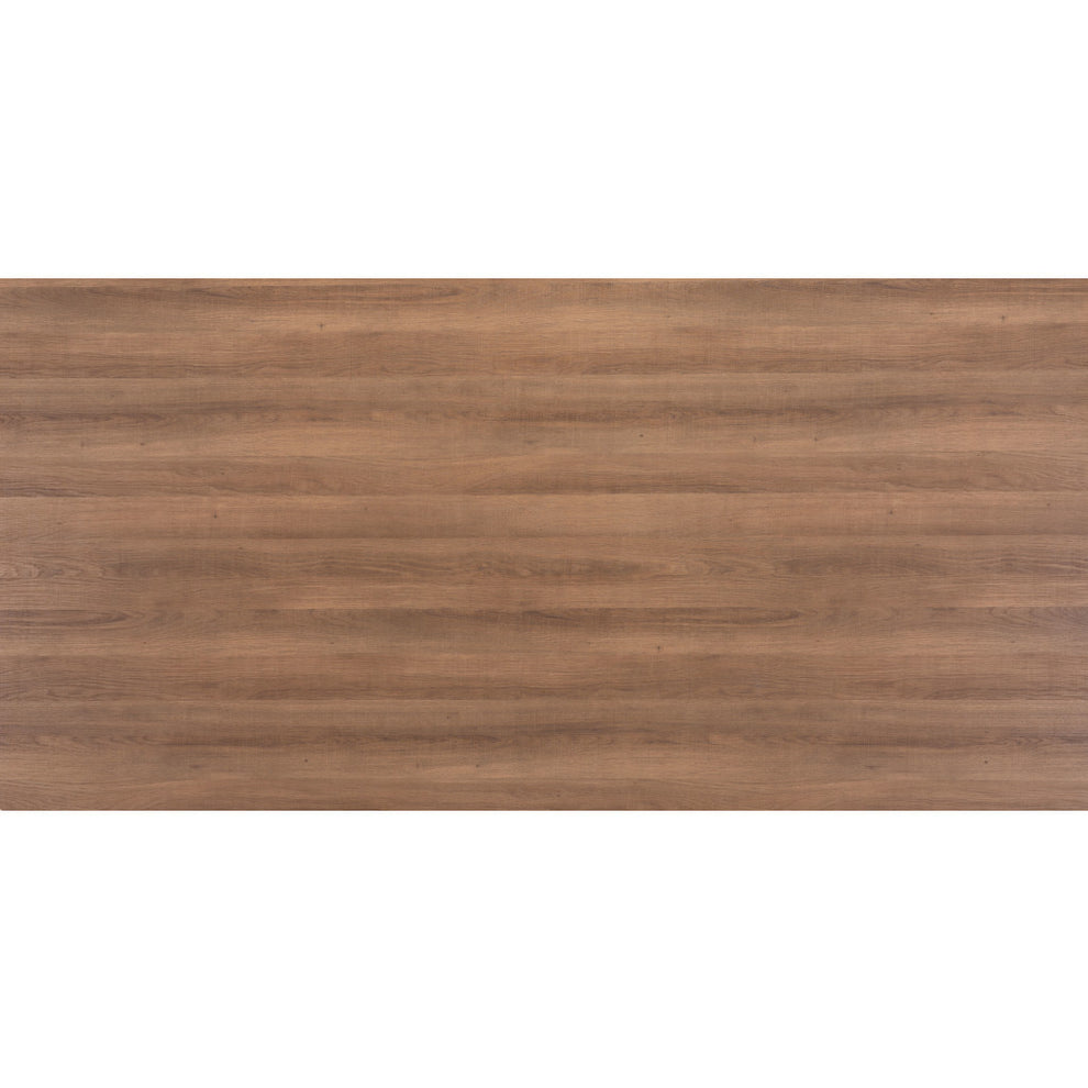Wood Brown And Gray Steel Dining Table By Homeroots | Dining Tables | Modishstore - 8