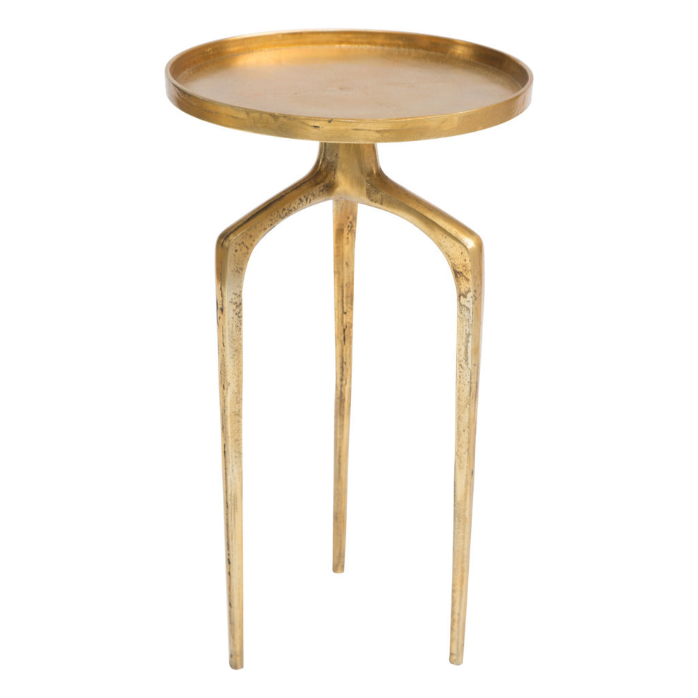 Set Of Two Gold Nested Tables By Homeroots | End Tables | Modishstore - 4