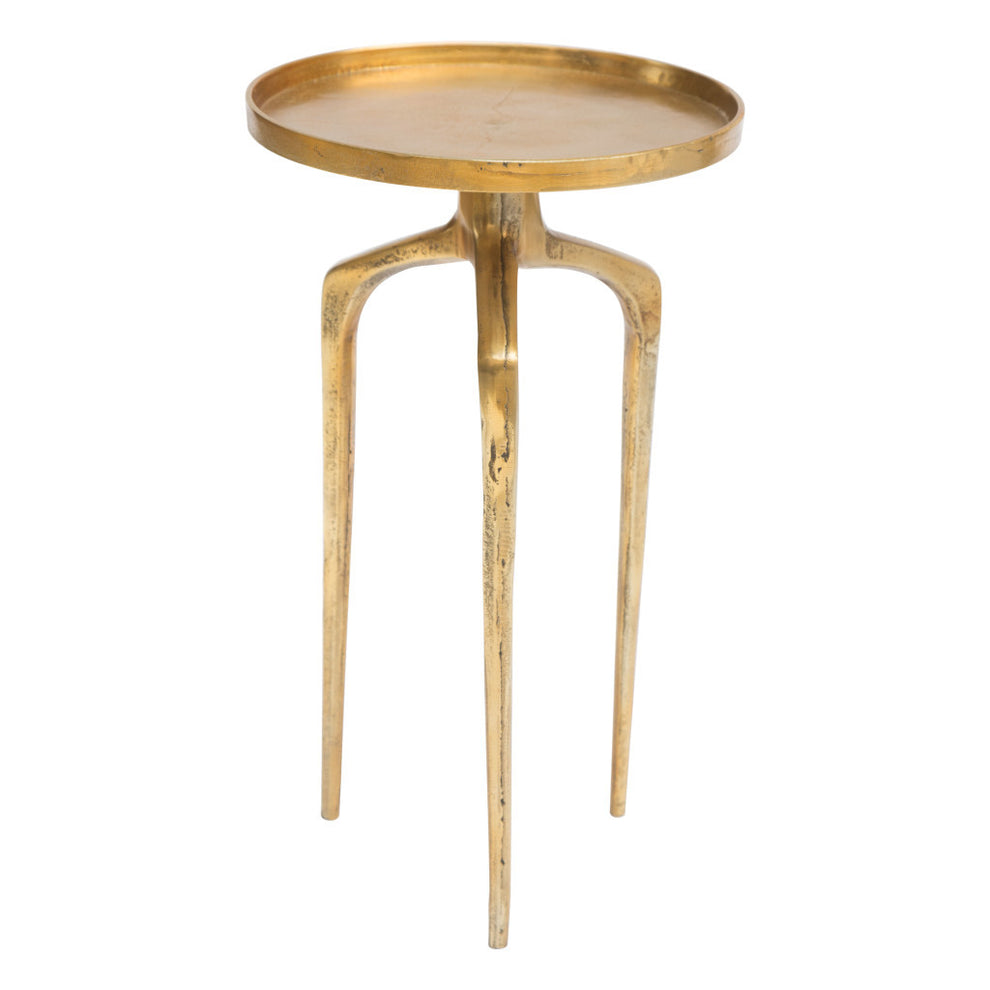 Set Of Two Gold Nested Tables By Homeroots | End Tables | Modishstore - 5