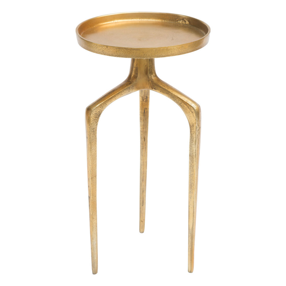Set Of Two Gold Nested Tables By Homeroots | End Tables | Modishstore - 7
