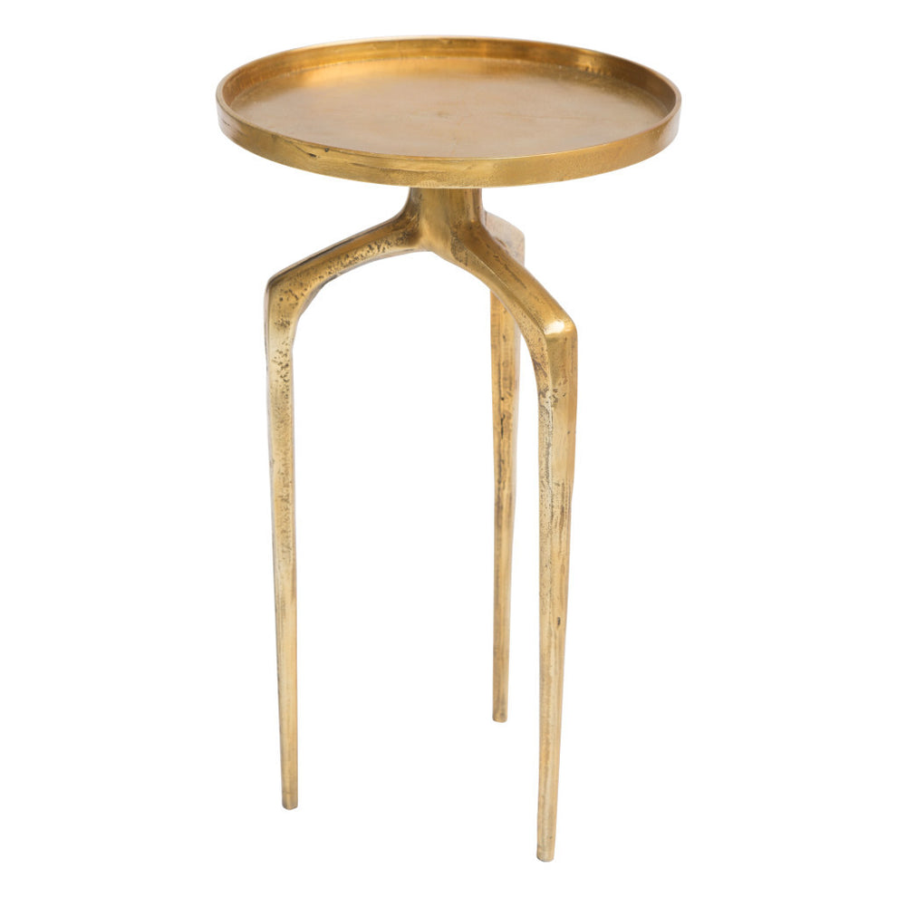 Set Of Two Gold Nested Tables By Homeroots | End Tables | Modishstore - 3