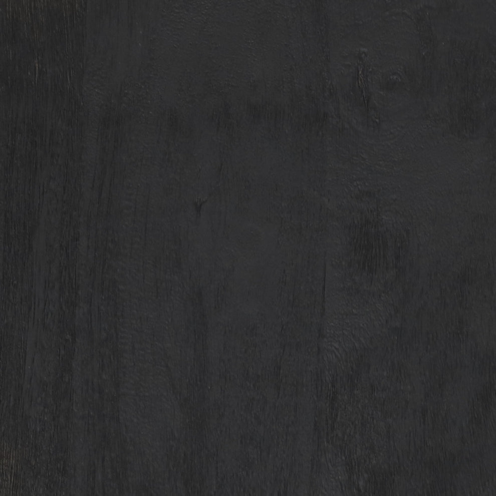 Black Solid Wood Backless Bar Chair By Homeroots | Bar Stools | Modishstore - 8