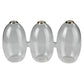 Vase Trio with Gold Rim, Glass Set Of 4 By HomArt | Vases | Modishstore