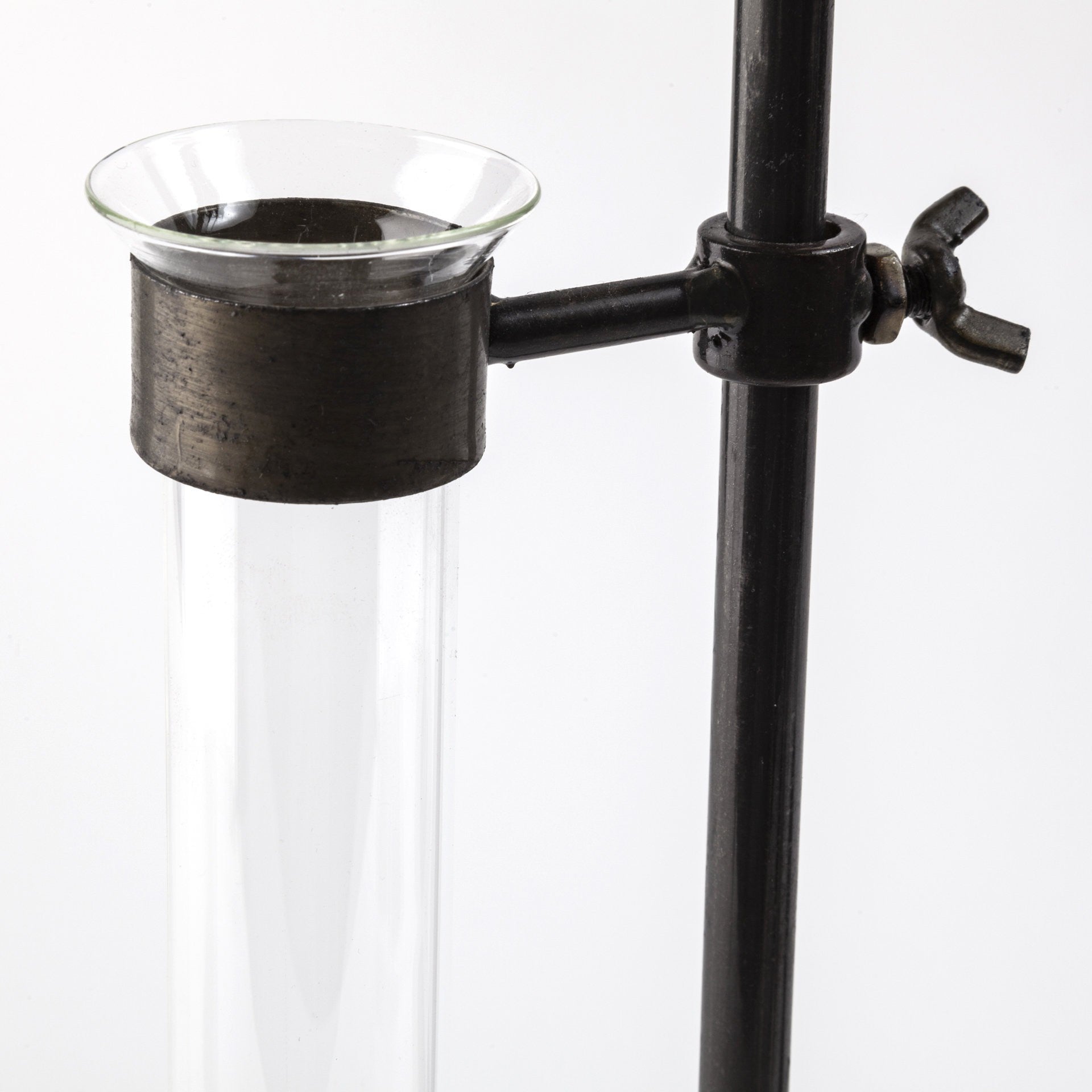 Set of Two Dark Brown Abstract Cylinder Metal Table Vase By Homeroots | Vases | Modishstore - 8