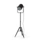 Black LED Floor Lamp With Black Metal Shade By Homeroots | Floor Lamps | Modishstore - 1