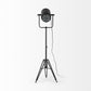 Black LED Floor Lamp With Black Metal Shade By Homeroots | Floor Lamps | Modishstore - 2