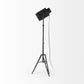 Black LED Floor Lamp With Black Metal Shade By Homeroots | Floor Lamps | Modishstore - 3