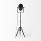 Black LED Floor Lamp With Black Metal Shade By Homeroots | Floor Lamps | Modishstore - 4