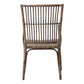 Set of Two Natural Rattan Slat Back Dining Arm Chairs By Homeroots | Dining Chairs | Modishstore - 6