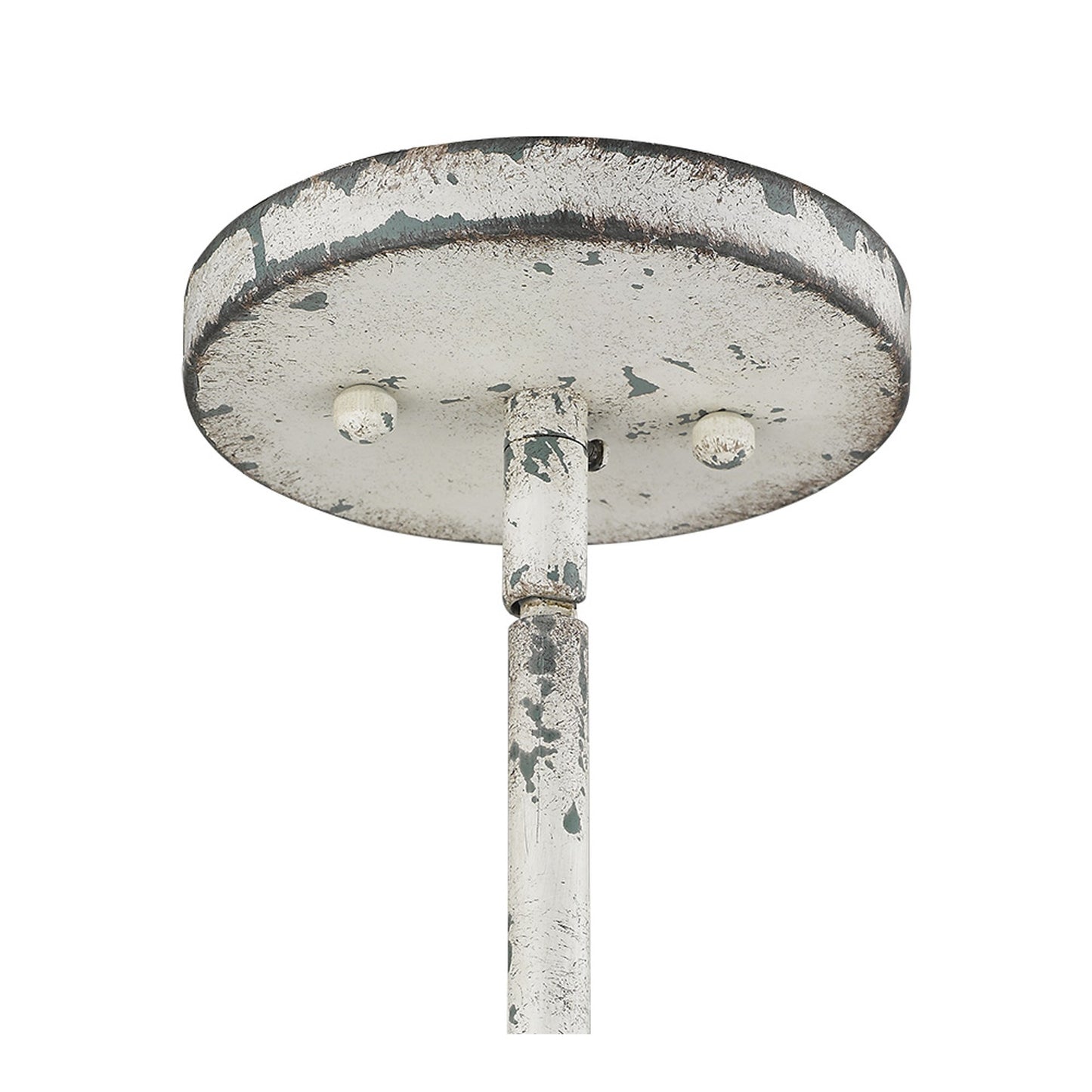 Iris 1-Light Aged Ivory Pendant By Homeroots | Planters, Troughs & Cachepots | Modishstore - 5