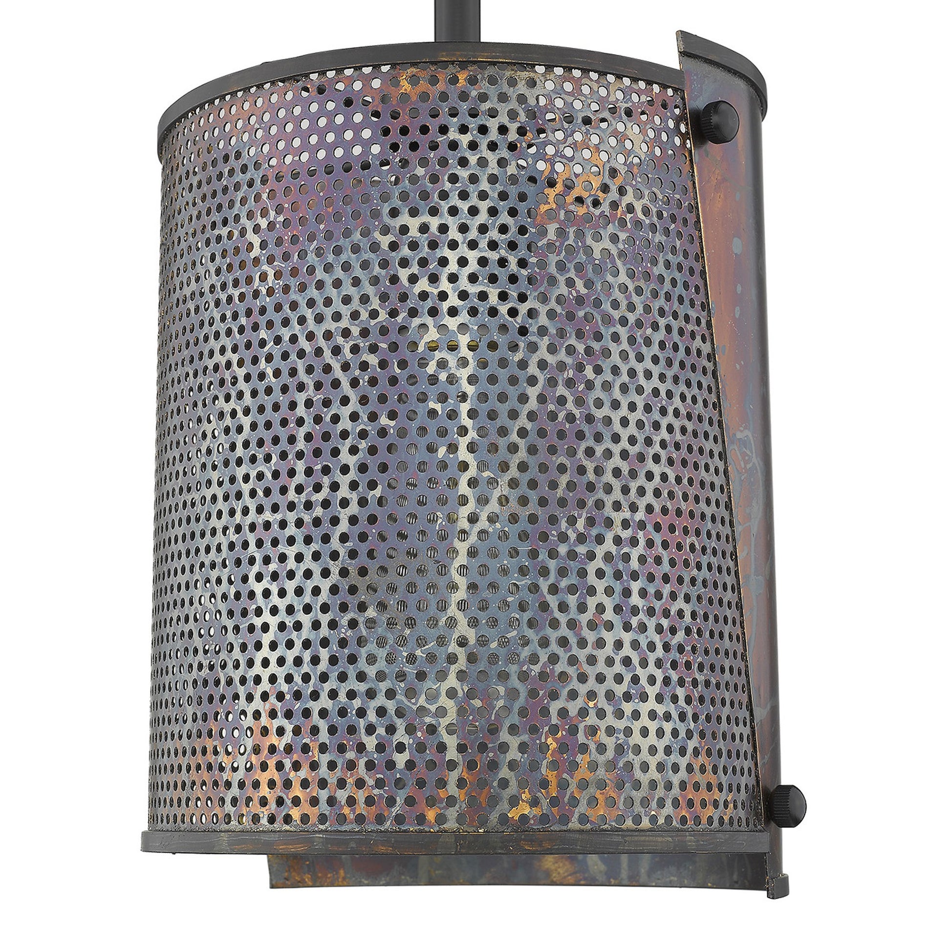 Ryker 1-Light Bronze Patina Pendant By Homeroots | Planters, Troughs & Cachepots | Modishstore - 8