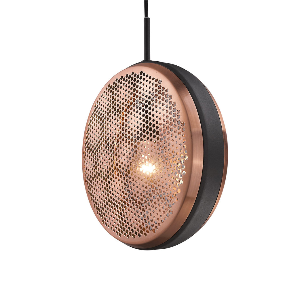 Tholos 1-Light Matte Black Pendant By Homeroots | Planters, Troughs & Cachepots | Modishstore - 3