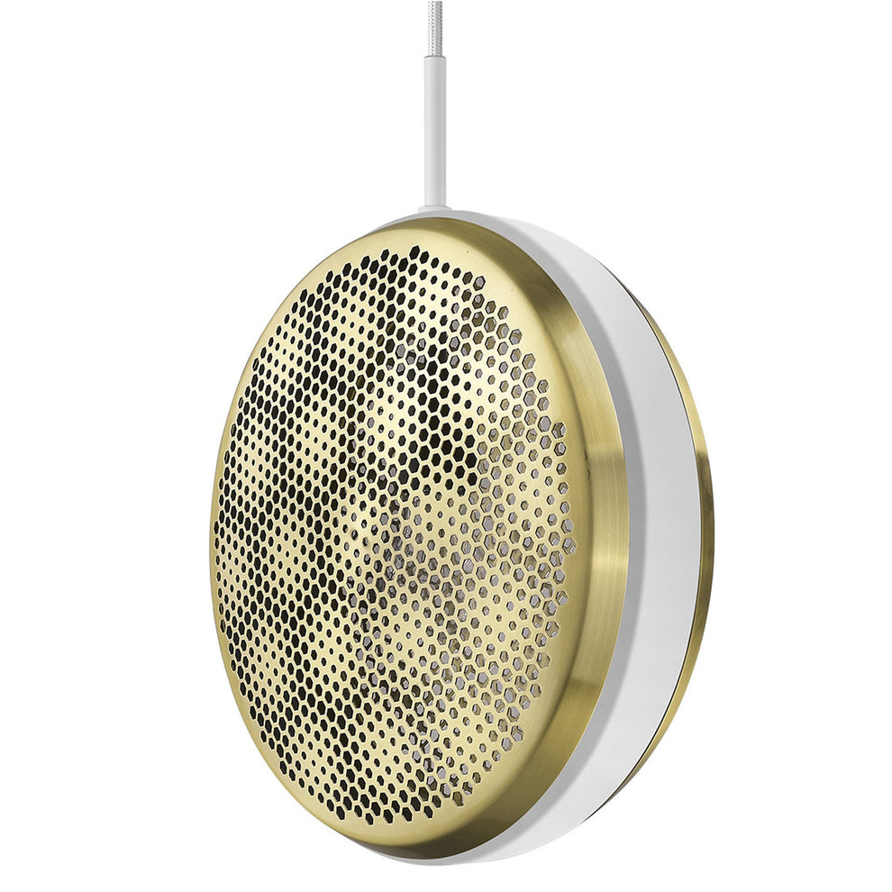 Tholos 1-Light White Pendant By Homeroots | Planters, Troughs & Cachepots | Modishstore - 3