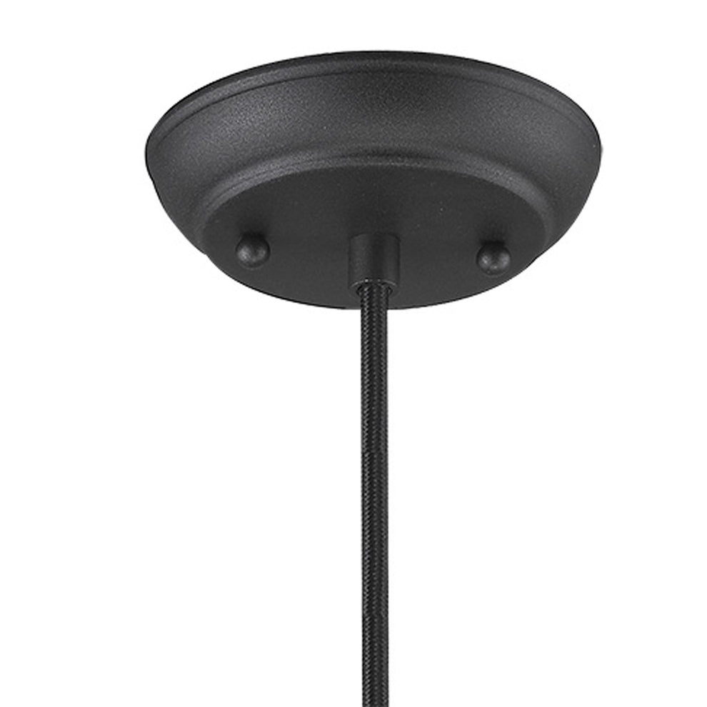 Hedron 1-Light Matte Black Pendant By Homeroots | Planters, Troughs & Cachepots | Modishstore - 4